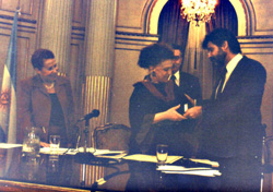 Junto a Daniel Filmus (Ministro de Educación)